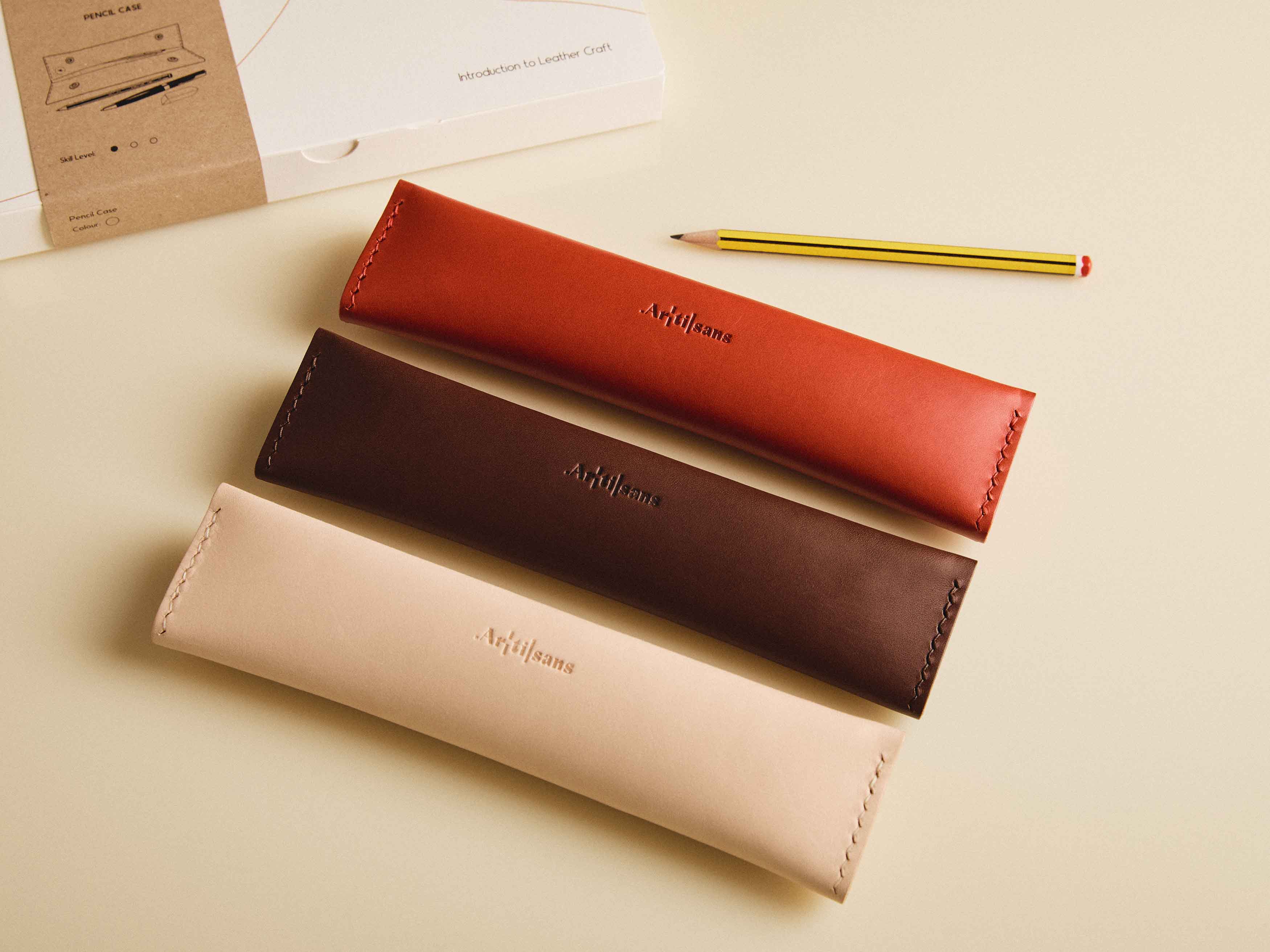 Leather Pencil Pouch Made for You Stylish Leather Stationery