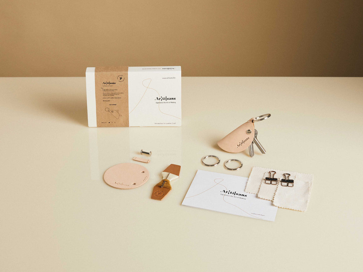 Key wrap, DIY Leather Craft Kit, Handmade Key Case, Everyday Essential ...